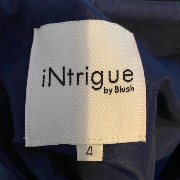 Sapphire Blue Prom Dress iNtrigue by Blush - Picture 5 of 9